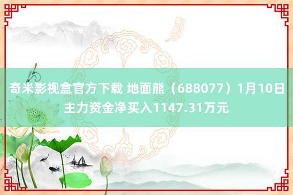 奇米影视盒官方下载 地面熊（688077）1月10日主力资金净买入1147.31万元