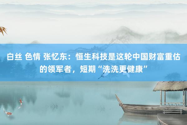 白丝 色情 张忆东：恒生科技是这轮中国财富重估的领军者，短期“洗洗更健康”