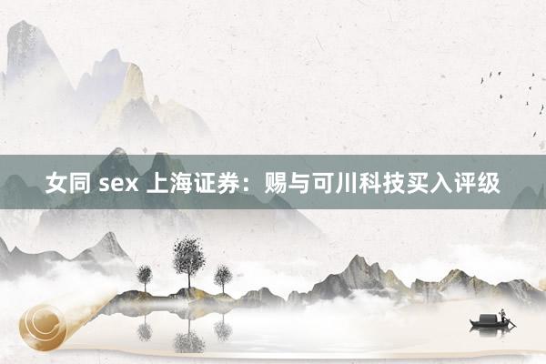 女同 sex 上海证券：赐与可川科技买入评级