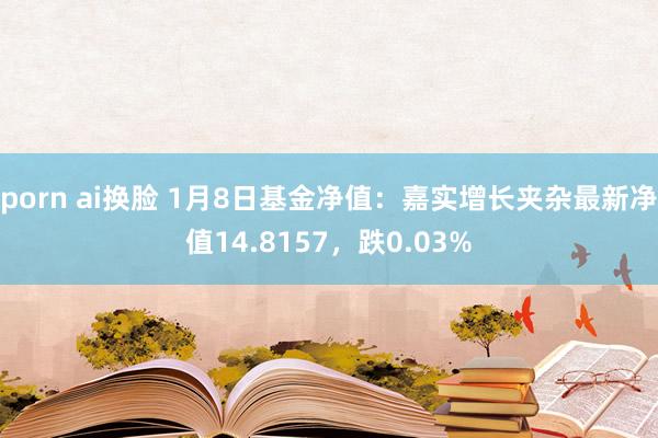 porn ai换脸 1月8日基金净值：嘉实增长夹杂最新净值14.8157，跌0.03%